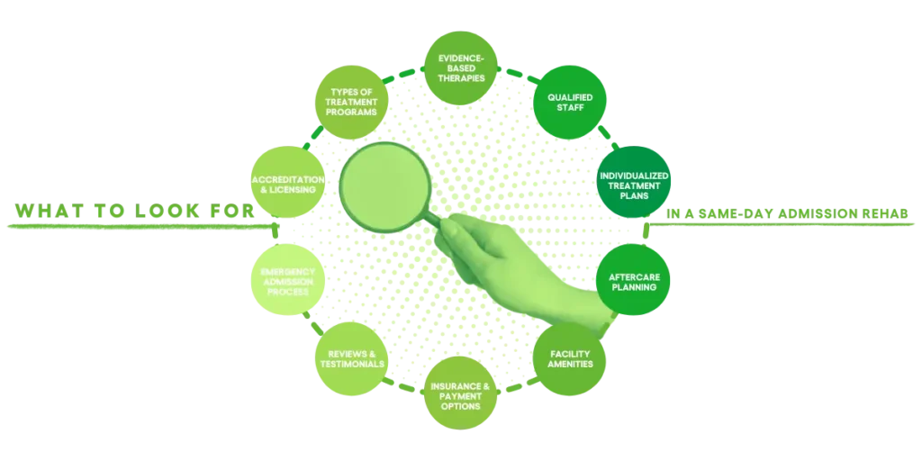 10 Things to Look for When Searching "Same Day Admission Rehab Near Me"