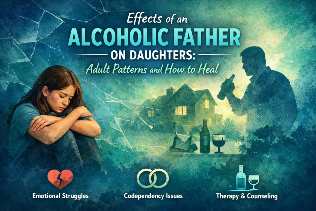 picture of a girl and her alcoholic father and the effects he has on her