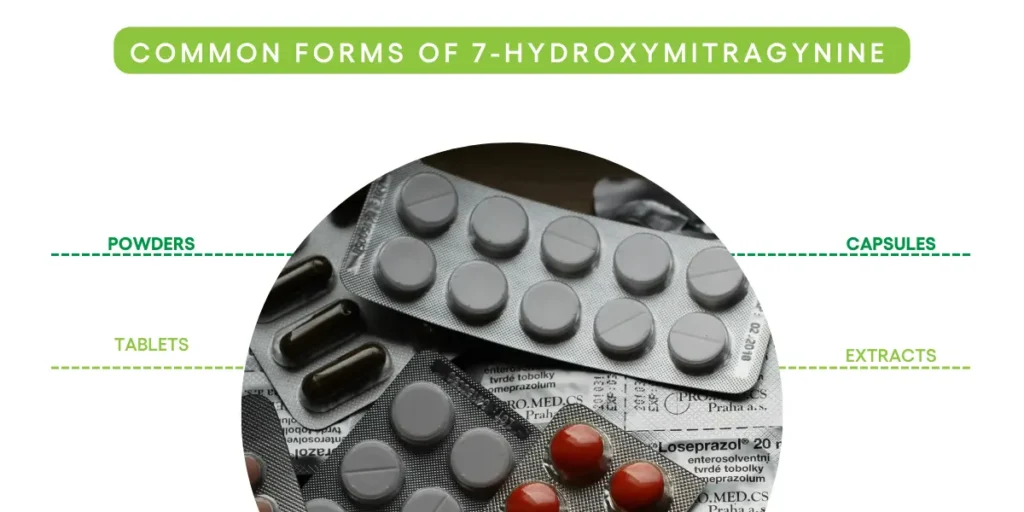 Common forms of 7-Hydroxymitragynine