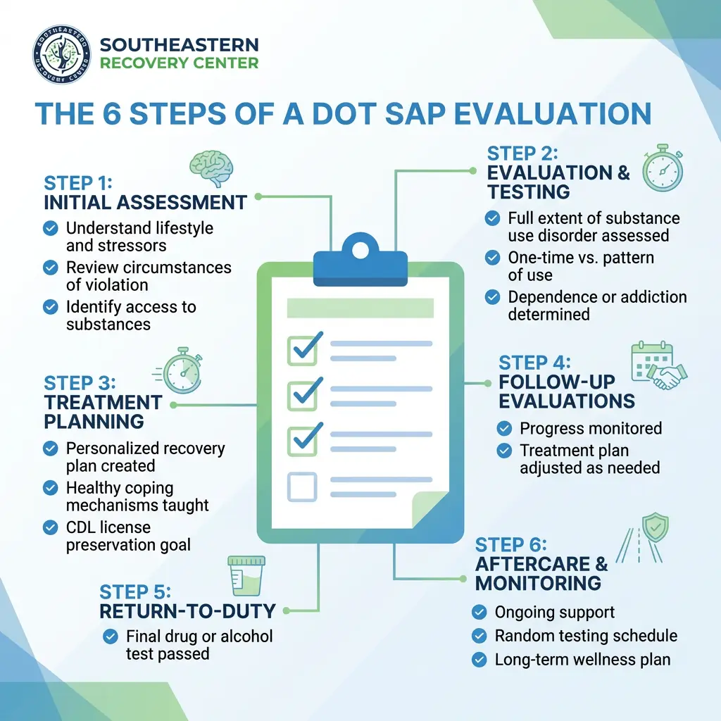 infographic of DOT SAP evaluations in North Carolina